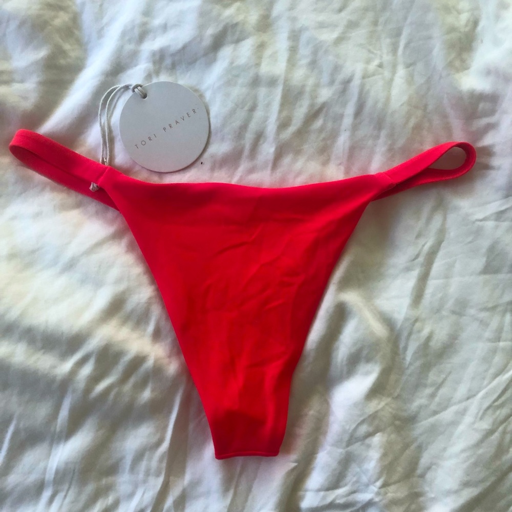 Hot Pink Tori Praver Cheeky Bikini bottoms. Brand new with tags. Size Small.
